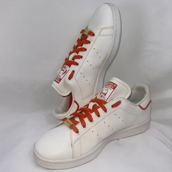 Adidas Stan Smith White Red Gold Mens Size 9 Classic Leather Sneakers Casual main image 4